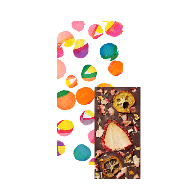 【Seasonal Tablet】金柑と苺のダークチョコレート（ミニサイズ）